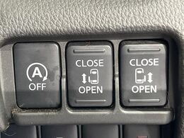 【両側パワースライドドア】スマートキーや運転席のスイッチで後席両側スライドドアの開閉が可能♪電動だから力を入れてドアを開ける必要が無く、小さなお子様でも簡単に開け閉めでき快適です♪