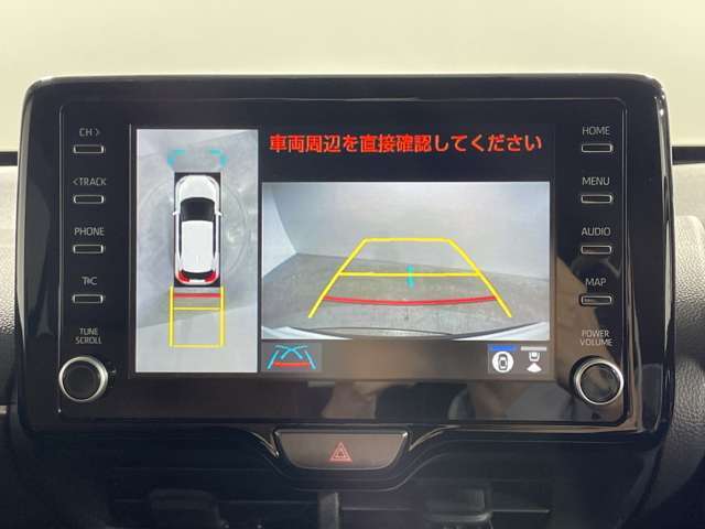 【360°ビューモニター】上から見下ろしたように駐車が可能です。安心して縦列駐車も可能です。