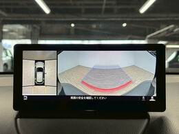 【全方位モニター】 クルマを上空から見下ろしているかのように、直感的に周囲の状況を把握できます。