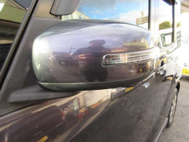 ウインカー内臓ドアミラーが対向車からよく見えて安全です。