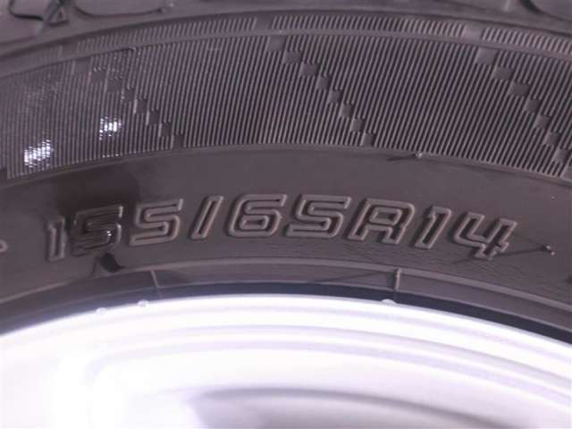 155/65R14タイヤサイズです。　タイヤのご相談も石川トヨペットカローラにお任せください