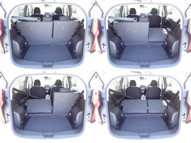 後部座席背もたれは分離しているので、別々に倒す事が可能です♪荷物の量に応じてアレンジ出来るので、嬉しいですね！