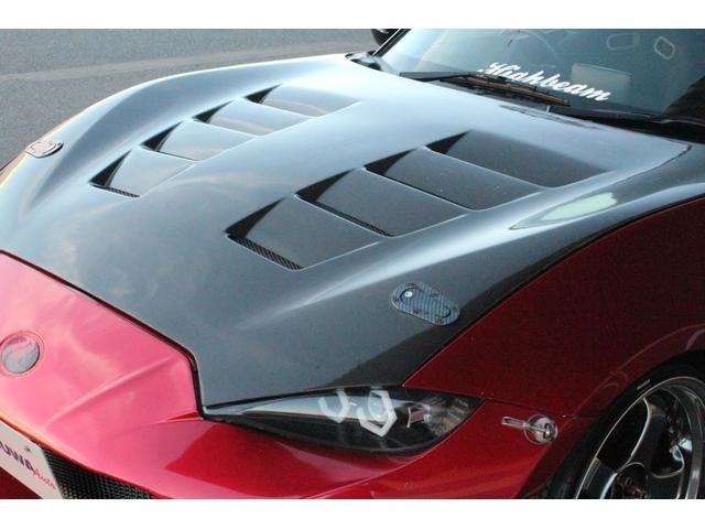 ファーストモールディング製カーボンボンネット（車検対応ボンピン）（￥121.550-）！