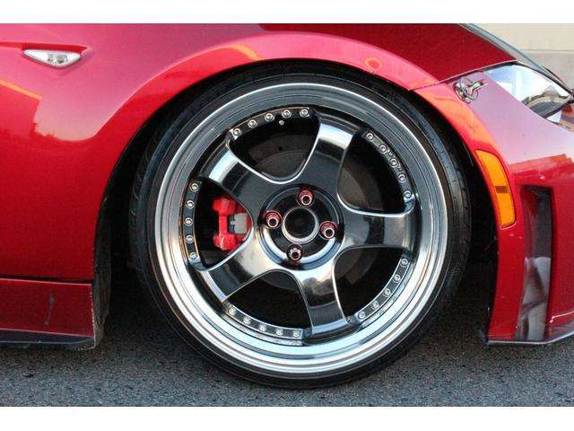 タナベ製SSRプロフェッサーSP1・18インチアルミホイール！F：18×9.5J＋30！レッドキャリパーペイント！WORK製アルミナット（ロックキー付）！