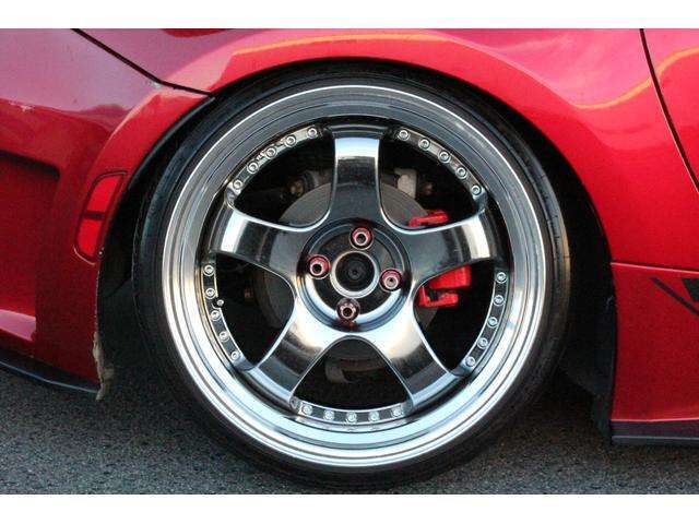 タナベ製SSRプロフェッサーSP1・18インチアルミホイール！F：18×10.0J＋37！レッドキャリパーペイント！WORK製アルミナット（ロックキー付）！