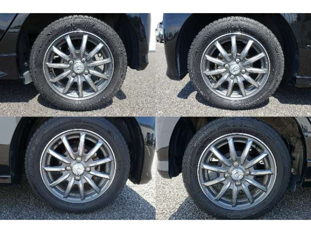☆純正アルミホイール☆車にぴったりなデザインなので足元をスタイリッシュに見せることができます☆