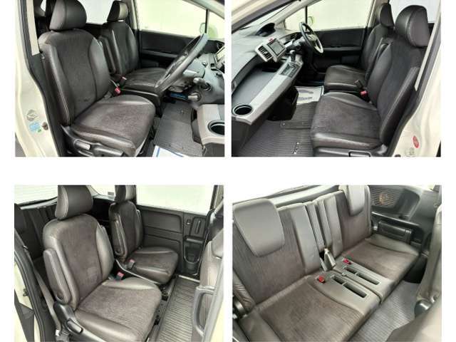 肌触りのいい適度な硬さの座り心地のいいシートです。サードシートが装備されております。