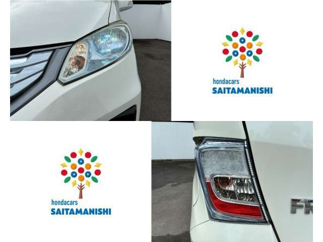 明るいヘッドライトと見やすいテールレンズです。