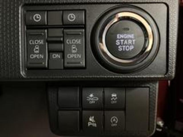 電子カードキーを携帯しているだけでエンジンの始動ができるプッシュボタンスタートを装備しています☆