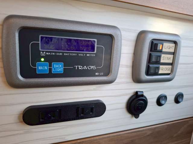 電装品集中パネルで簡単に操作できます！