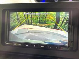 【バックカメラ】駐車時に後方がリアルタイム映像で確認できます。大型商業施設や立体駐車場での駐車時や、夜間のバック時に大活躍！運転スキルに関わらず、今や必須となった装備のひとつです！