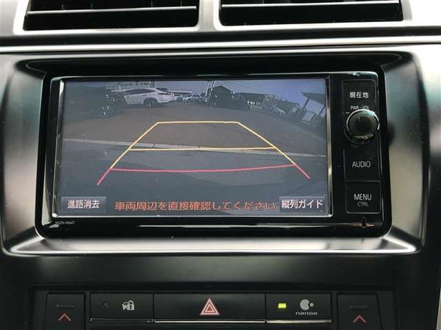 バックガイドモニターで、後方を確認しながら安心して駐車することができます。運転初心者も熟練者も必須の機能ですよ！