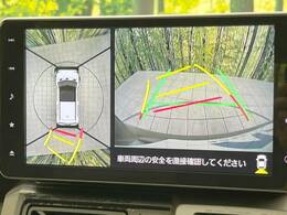 【パノラマモニター】専用のカメラにより、上から見下ろしたような視点で360度クルマの周囲を確認することができます☆死角部分も確認しやすく、狭い場所での切り返しや駐車もスムーズに行えます。