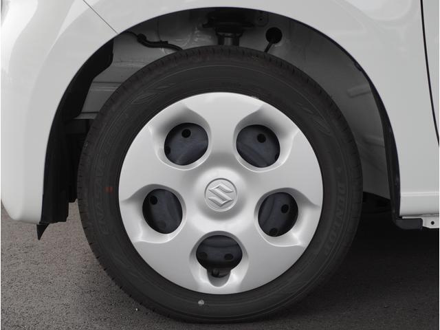 【ホイールキャップ】車に良く似合う純正ホイールキャップが装備されています。ノーマルタイヤ、スタッドレスタイヤもスズキ自販島根にお任せください。