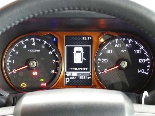 昼間でも夜間でも、くっきり見やすい、高質感メーターです。