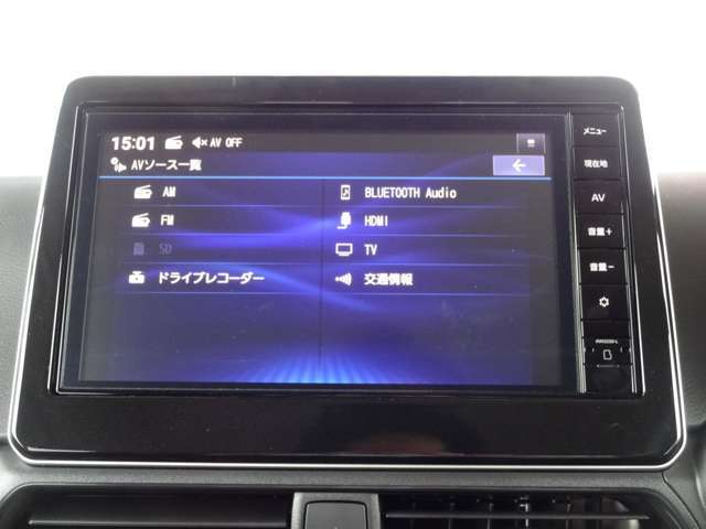 AM・FM・TV・bluetoothがお客様のドライブのサポートを致します。