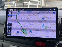 パナソニック10インチフローティングナビ搭載。