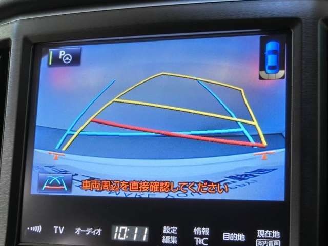 バックモニターで車庫入れも安心。