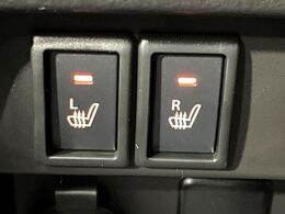 【シートヒーター】寒い日に重宝するシートヒーター！エアコンより早く温まってくれるので寒がりの人も安心ですね♪エアコンの温風は乾燥するから苦手、という方にもをおすすめです。