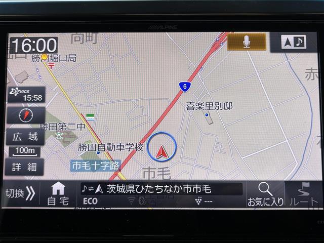 【純正ナビ】専用設計で車内の雰囲気にマッチ。ナビ利用時のマップ表示は見やすく、いつものドライブがグッと楽しくなります。