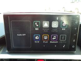 地デジTV　Bluetooth　Apple CarPlay　Android Auto対応