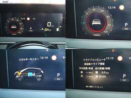 アドバンスドドライブアシストディスプレイ。ドライバーが必要な情報をグラフィカルに表示。大型のスピードメーターと一体化することにより、ドライバーの目線移動を極力抑え、安全運転をサポートします。