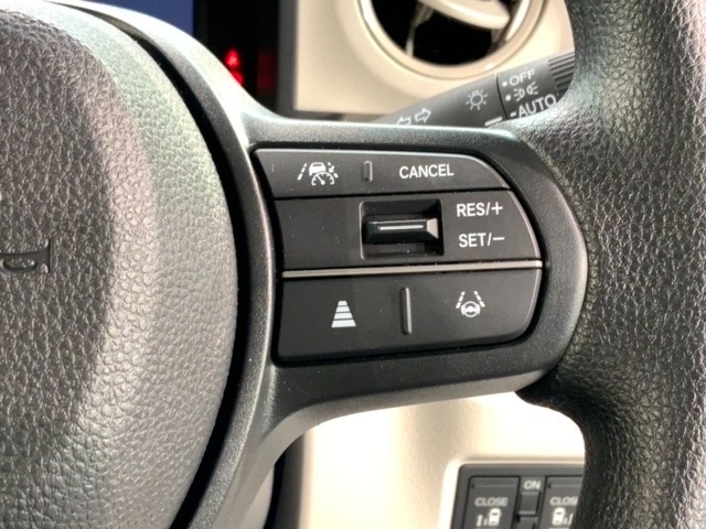クルーズコントロールを装備しています。高速道路などで一定の速度で走ってくれるので運転が楽ですよ！速度を設定できますので、スピードの出しすぎにも注意できます。