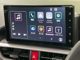 【ディスプレイオーディオ】視認性が高いディスプレイオーディオを装備♪操作性も良好で直感的なソース選択が可能です。