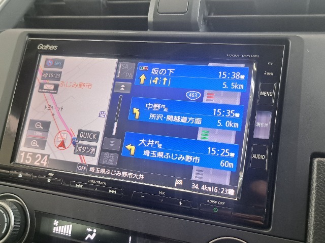 純正メモリーナビが付いておりますのでお出かけの際はこのナビにお任せです♪