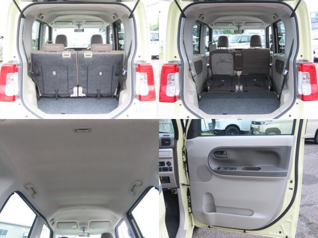 シートを倒せば、ラゲッジスペースがこんなにも広くなりますよ♪