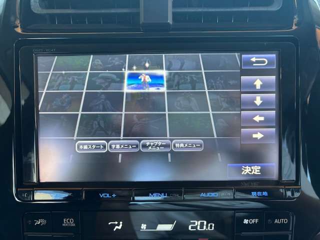 純正9インチナビではDVDの視聴ができます。