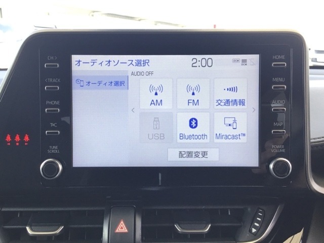 純正ディスプレイオーディオ搭載。オーディオ機能も充実しています。