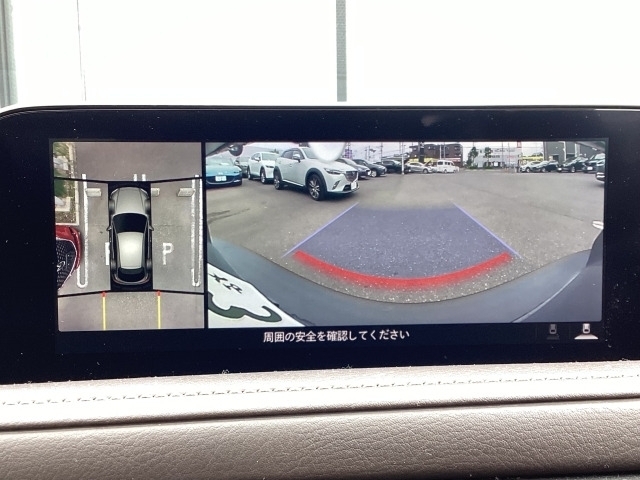 狭い場所での駐車やすれ違いなどでより的確な運転操作に役立つ360°ビューモニターが装備されています。