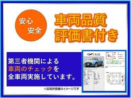 当店では第三者機関による車両の品質チェックを全車両実施しております。