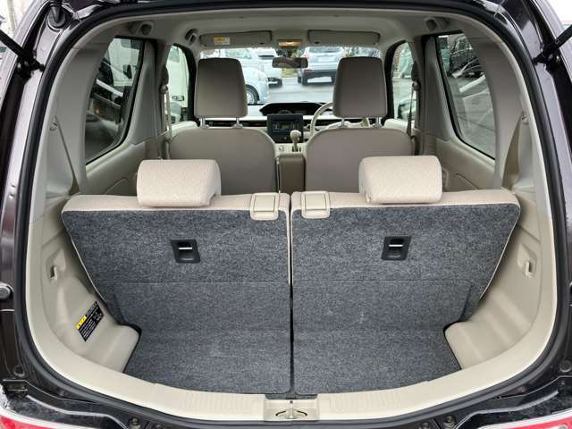 荷室も広々で長い物を乗せるときは、リアシートも倒せてアレンジ聞きますよ('◇')ゞ