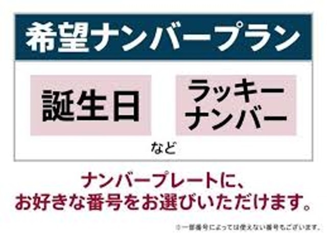 Aプラン画像：お誕生日やラッキーナンバーなど、お好きな1～4桁番号をナンバーナンバープレートとしてお選びいただけます。