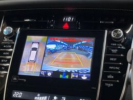 【パノラミックビューモニター】専用のカメラにより、上から見下ろしたような視点で360度クルマの周囲を確認することができます☆死角部分も確認しやすく、狭い場所での切り返しや駐車もスムーズに行えます。