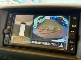 【アラウンドビューモニター】を装備しております。全周囲カメラで危険察知。狭い駐車場でも安心して駐車できますね。