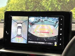 【パノラマモニター】専用のカメラにより、上から見下ろしたような視点で360度クルマの周囲を確認することができます☆死角部分も確認しやすく、狭い場所での切り返しや駐車もスムーズに行えます。