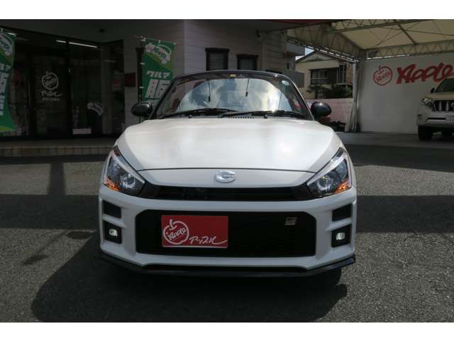 このコペンの注目の3つのポイント♪1ワンオーナー　　2HKSマフラー　　3純正ナビ