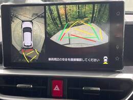 【パノラマモニター】専用のカメラにより、上から見下ろしたような視点で360度クルマの周囲を確認することができます☆死角部分も確認しやすく、狭い場所での切り返しや駐車もスムーズに行えます。