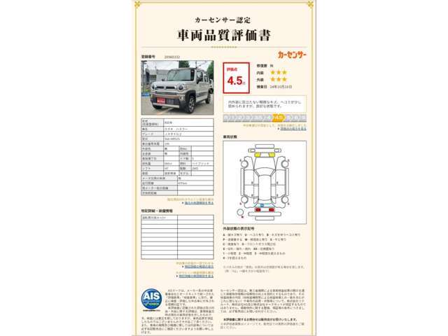 カーセンサー認定証付き★