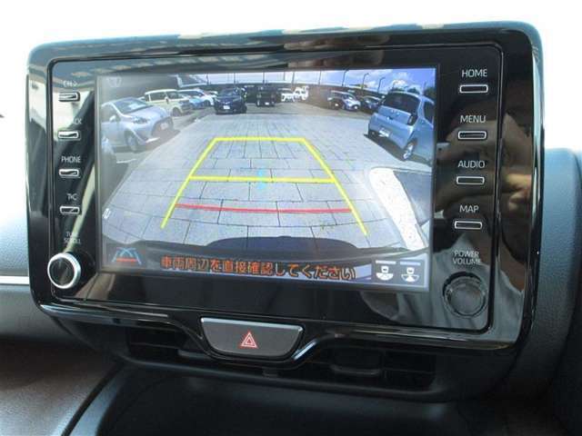 バックガイドモニターで、後方を確認しながら安心して駐車することができます。運転初心者も熟練者も必須の機能ですよ！