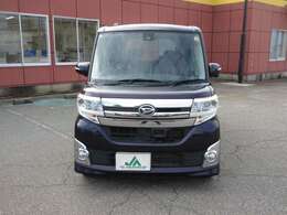 ■平成27年式　タントカスタムが入庫致しました。＜オートAC ワンオーナー LEDヘッド ETC 衝突被害軽減 TV(フルセグ) 8インチナビ バックカメラ DVD CD 純正アルミ 左側パワースライドTVフリー＞■