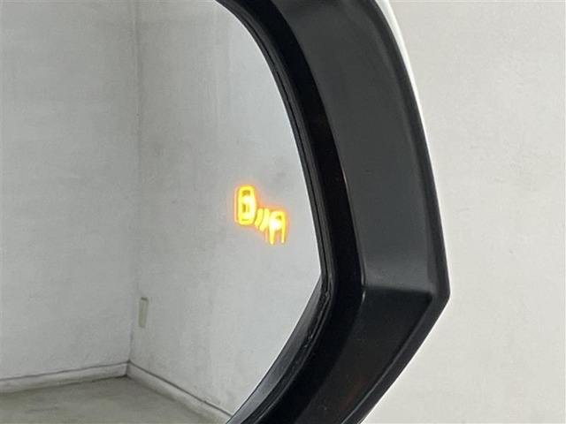 後方から接近する車両を警告灯で案内してくれるブラインドスポットモニターを搭載！