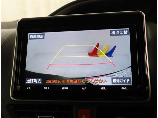 ガイドラインも表示されるバックカメラが付いているので、車庫入れが苦手という方も安心です♪