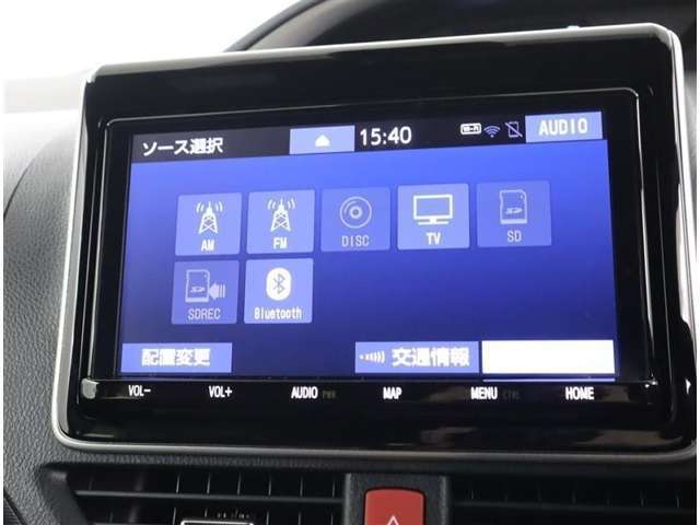 フルセグ地デジの視聴、CD/DVDビデオ再生、Bluetoothでのオーディオプレーヤー接続など、AV機能も充実しています♪