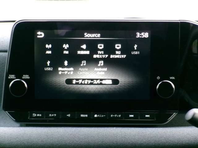 【オーディオ】Bluetoothオーディオも対応でスマートフォンからお気に入りの音楽を車内で楽しめます。