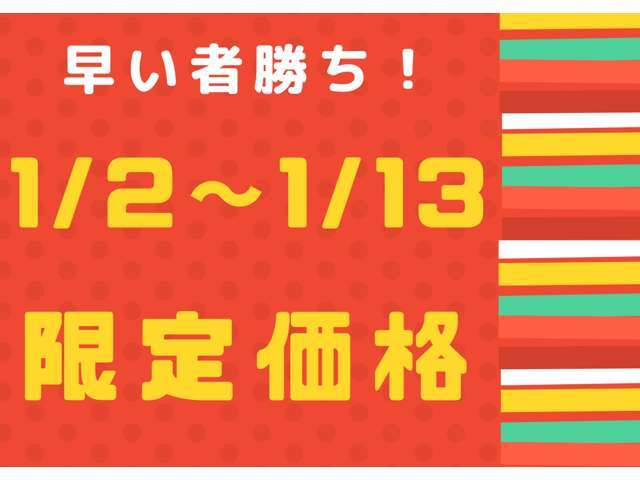 期間限定！驚きの特別価格！販売は店頭のみ！！新春のチャンスを逃さずインディオ富山へ！