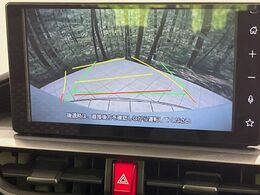 【バックカメラ】駐車時に後方がリアルタイム映像で確認できます。大型商業施設や立体駐車場での駐車時や、夜間のバック時に大活躍！運転スキルに関わらず、今や必須となった装備のひとつです！
